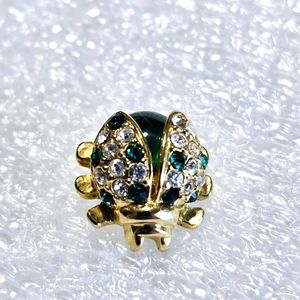 Green lady bug brooch